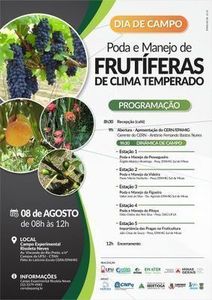 Dia de campo aborda poda e manejo de frut�feras de clima temperado