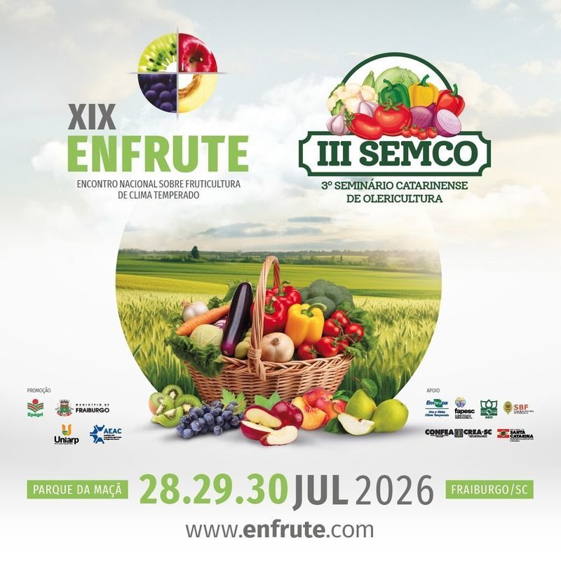 Submiss�o de trabalhos cient�ficos para tradicionais eventos de fruticultura e olericultura em Fraiburgo vai at� 15 de maio